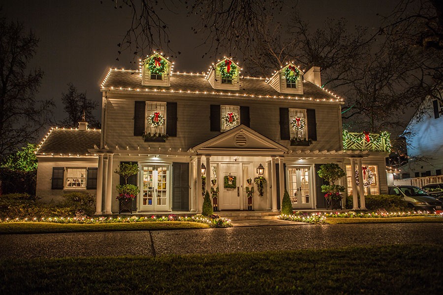 Elegant Christmas Lights on a home